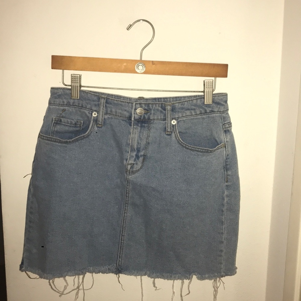 Vintage Raw Edge Jean Skirt